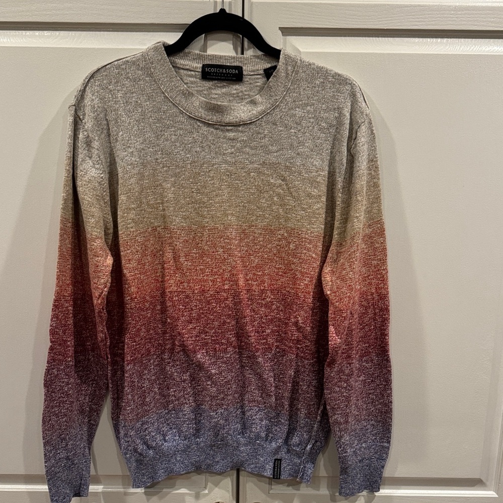 Scotch & Soda Multicolor Gradient Crewneck Sweater